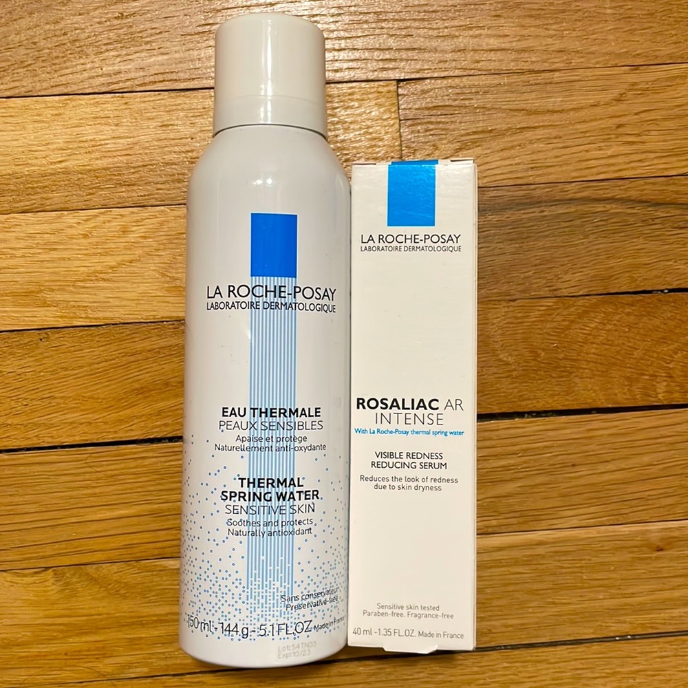 Set of La Roche-Posay Thermal Spring water and Rosaliac AR serum